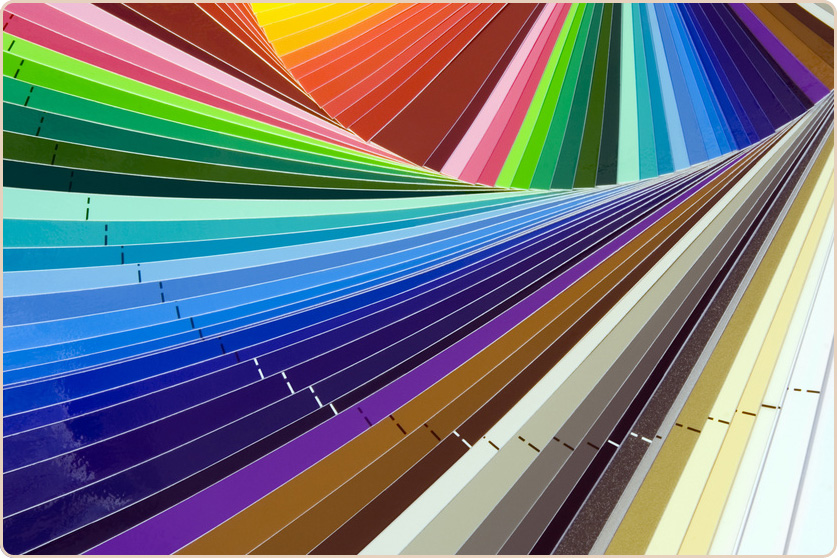 Farbmusterbuch DIN A4 HKS Farben in CMYK drucken Farbfächer 